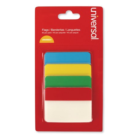 UNIVERSAL Self Stick Index Tab, 2", Assorted Colors, PK40 UNV99021